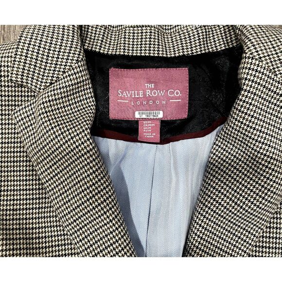 Black and White Houndstooth Blazer - Picture 5 of 6